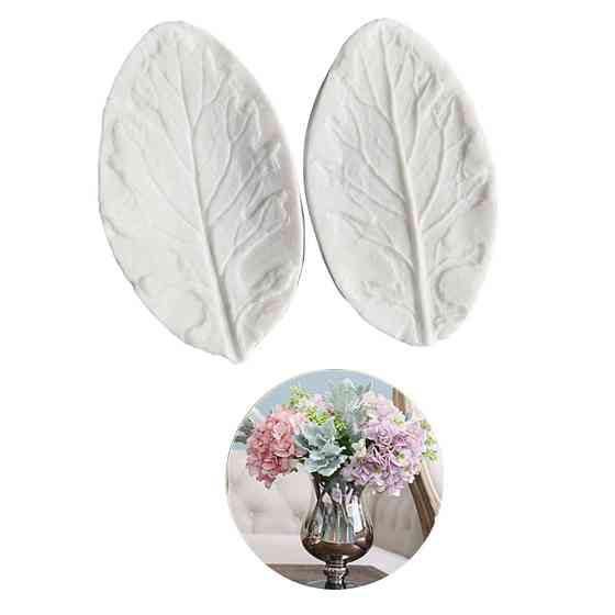 Молд силіконовий Листя цинерарії 92 на 55 мм білий Київ