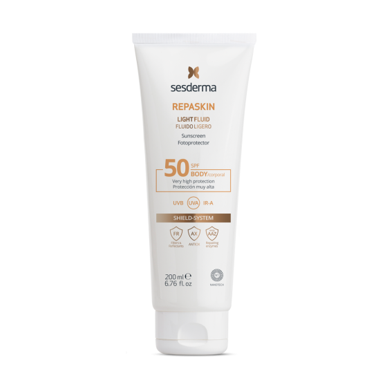 Сесдерма Сонцезахисний флюїд для тіла SesDerma Repaskin Light Fluid Body Sunscreen SPF 50, 200 мл Дніпро