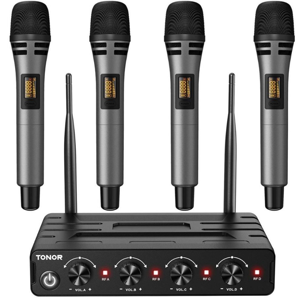 Беспроводная микрофонная система TONOR TW360 с 4x10-канальным беспроводным. Харьков - изображение 3