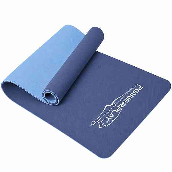Килимок для йоги та фітнесу PowerPlay 4150 TPE Premium Performance Mat Океанічний (183x61x0.6 см.) Кам'янське