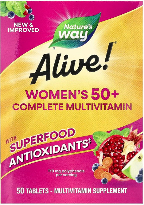 Витамины для женщин 50+ Nature's Way Women's 50+ Complete Multivitamin 50 таб Киев - изображение 4