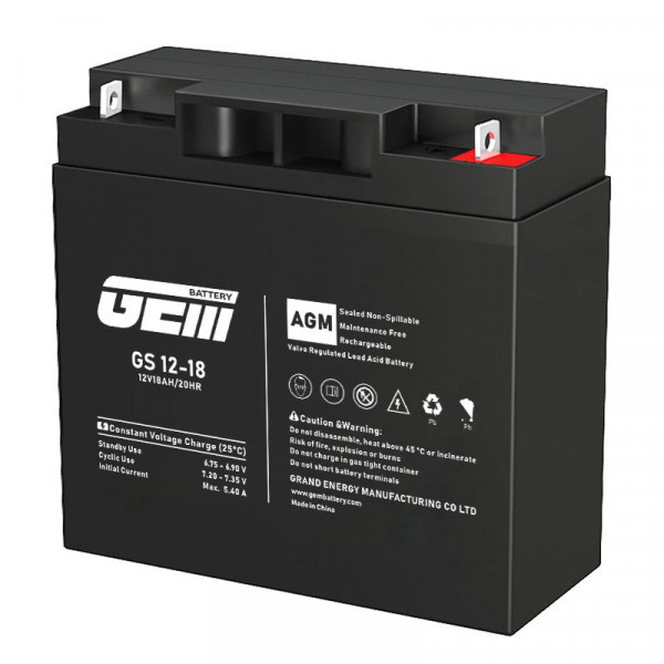 Акумуляторна батарея GEM Battery 12V, 18.0A (GS 12-18) Киев - изображение 1