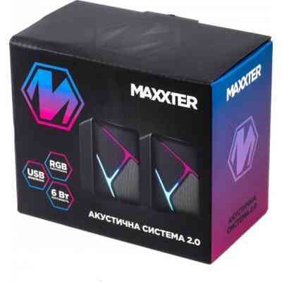 Акустична система Maxxter CSP-U004RGB USB Black (CSP-U004RGB) Вінниця