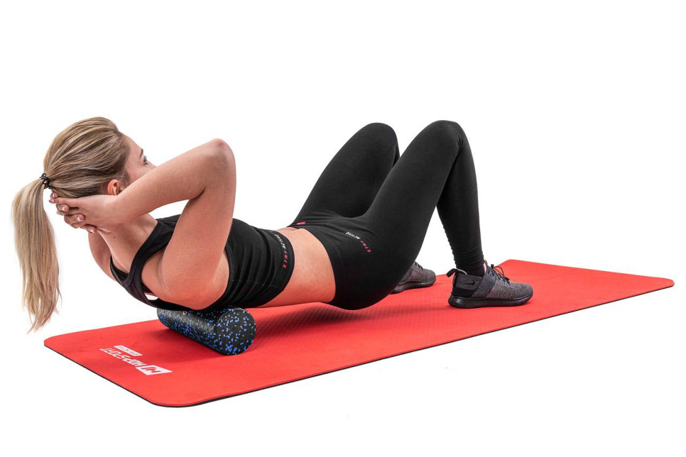 Роллер масажер (валик, ролик) заповнений Hop-Sport EPP 30см HS-P030SYG чорно-синій Київ - фото 4