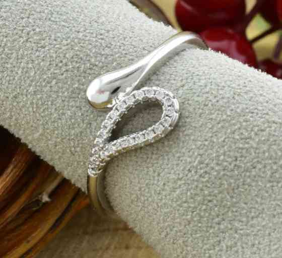 Кольцо Xuping 15181, 18 размер (ширина 11мм), позолота Белое Золото Киев