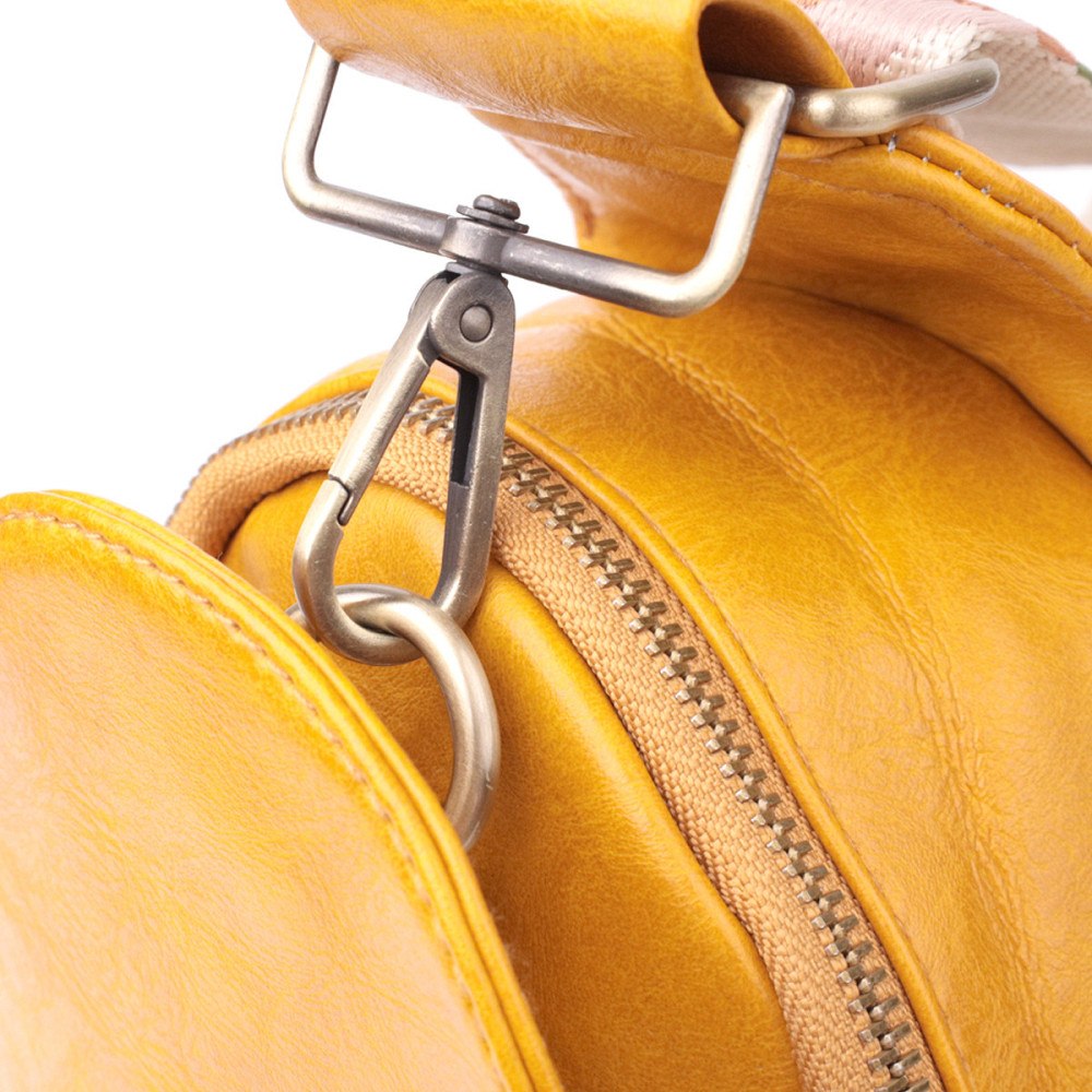 Удобная женская слинг сумка через плечо из экокожи Vintage sale_15118 Желтый Киев - изображение 7