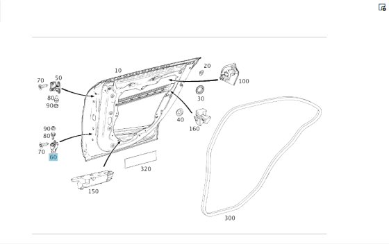 Mercedes-Benz  A1767300337 Нижня петля задніх лівих дверей CLA Shooting Brake X117 CLA C117 GLA X156 A-class W176 Одеса