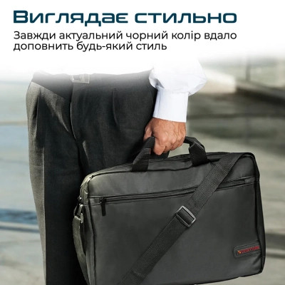 Сумка для ноутбука Promate 15.6" Gear-MB black (gear-mb.black) Вінниця - фото 5