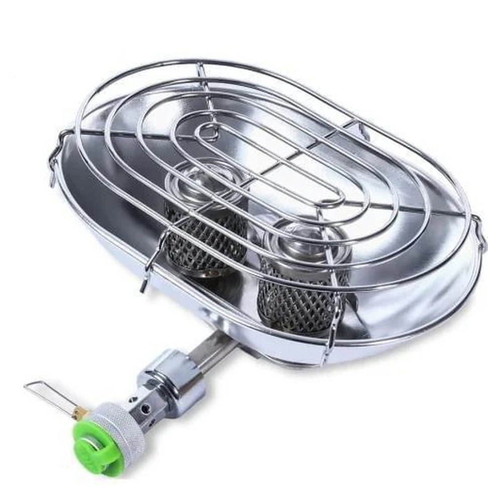 Набор обогреватель газовый BRS-H22 и газовый баллон резьбовой бутановый Quest 450г Винница - изображение 2