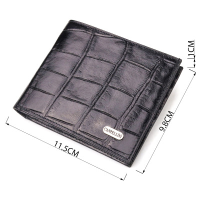 Гаманець Canpellini З натуральної шкіри Чорний (21584) Вінниця - фото 7