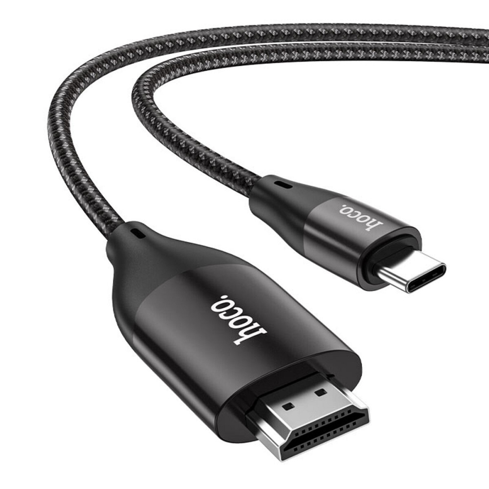 Кабель HOCO UA16 Type-C to HDTV HD on-screen cable Metal Gray Київ - фото 1