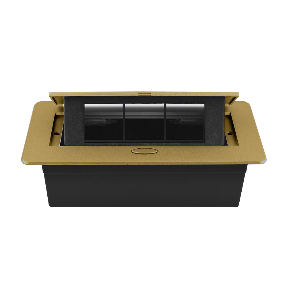 LIVOLO Розетковий люк LIVOLO золотий, вбудований у стільницю, меблевий пустий корпус без розето Коломия - фото 6