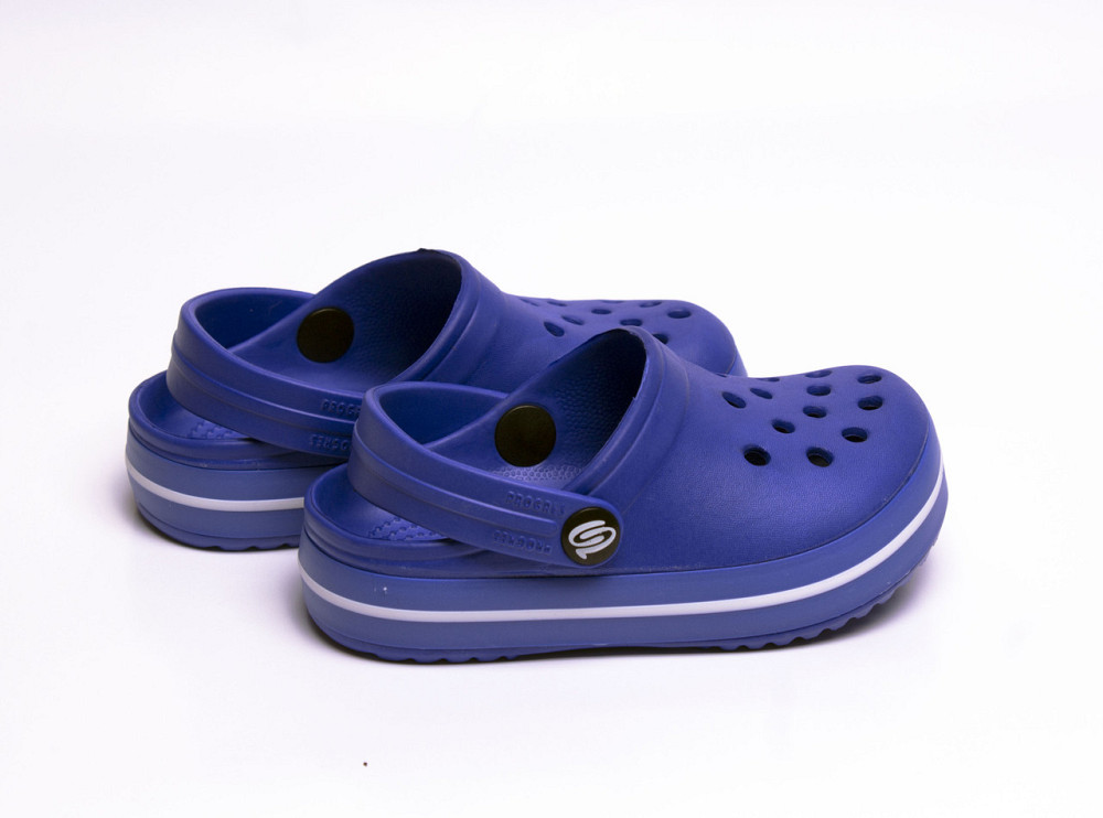 Детские кроксики сабо синие, кроксы для мальчика Одесса - изображение 2