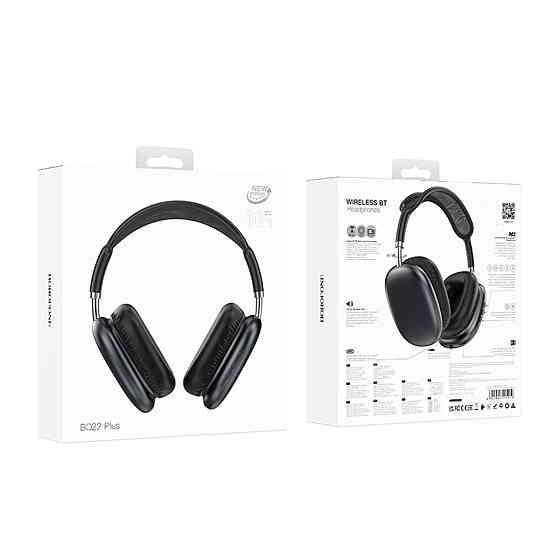 Навушники бездротові BOROFONE BO22 Plus Elegant BT headphones Deep Space Gray 6941991115219 Одеса