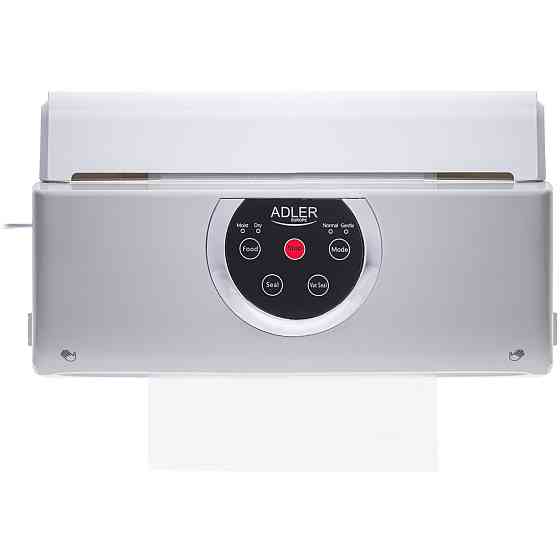 Вакууматор Adler AD 4503 для пакетів,рулонів та контейнерів/ 130Вт/ 30см/ ел. керування/ сірий Винница