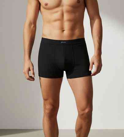 Мужские трусы-боксеры из хлопка (cotton) 2XL Черный, L Харьков