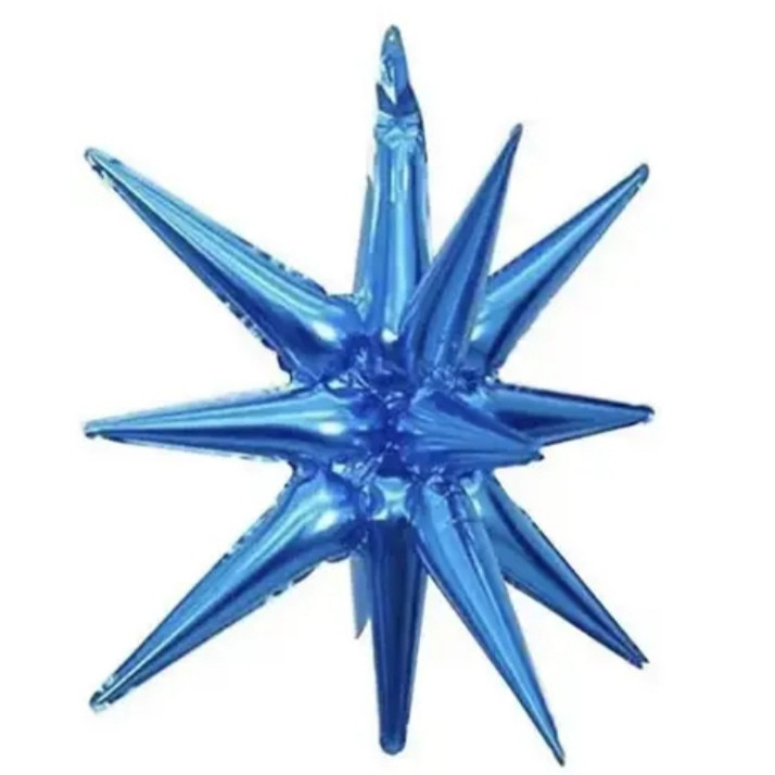 Зірка суцільна 22" синій Київ - фото 1