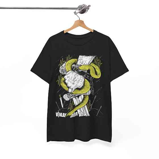 Футболка аниме Винланд Сага Аниме Аскеладд оверсайз (S/M/L) Черний AnimeJ0515 Днепр