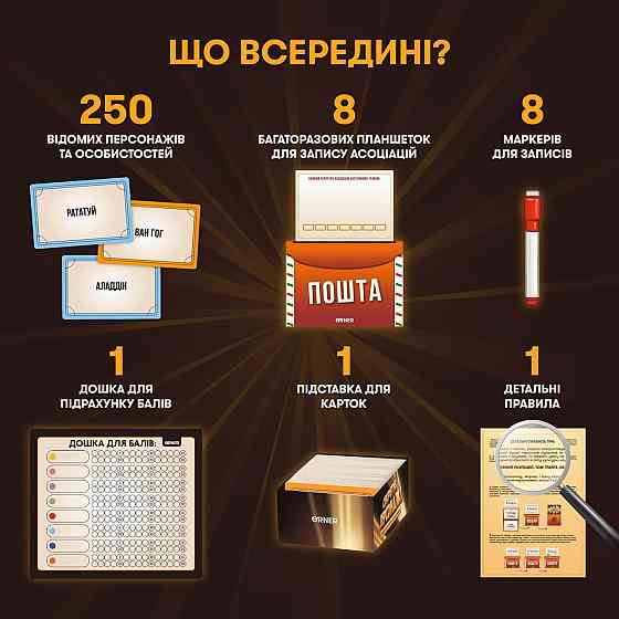 Гра для компанії Orner Секретні персонажі (orner-2929) ( 19869 ) Харьков