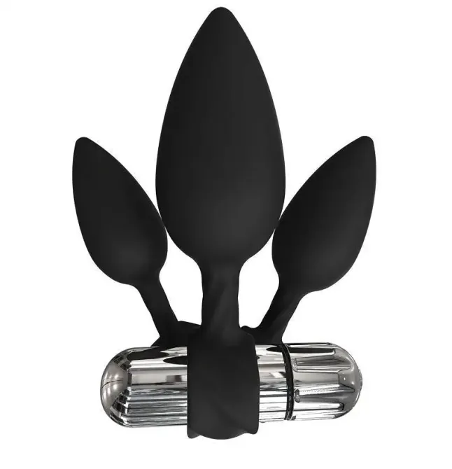 Набір анальних вібропробок Bathmate Anal Training Plugs VIBE, діаметр 2,5 см - 3,1см - 3,8см Львів - фото 2