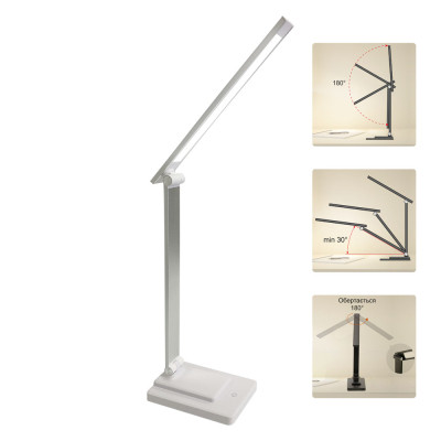 Настільна лампа Євросвітло LED акумуляторна Ridy-10-2-PWR 10 Вт біла Вінниця - фото 2