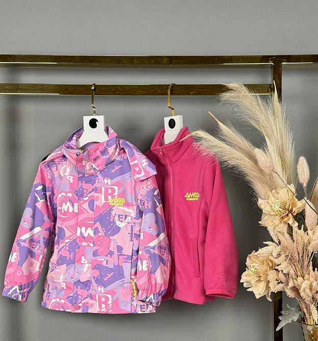 Детская ветровка+флиска для девочек  100,110,120 Николаев - изображение 3