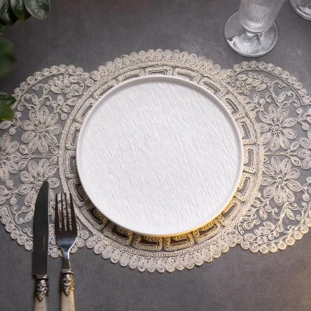 Тарелка фарфоровая 20 см плоская белая HP-7-733 Киев - изображение 2