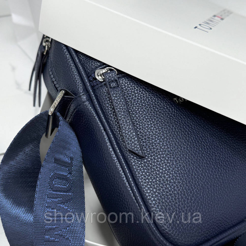 Чоловіча брендова сумка через плече (1016-6) синя Київ - фото 5