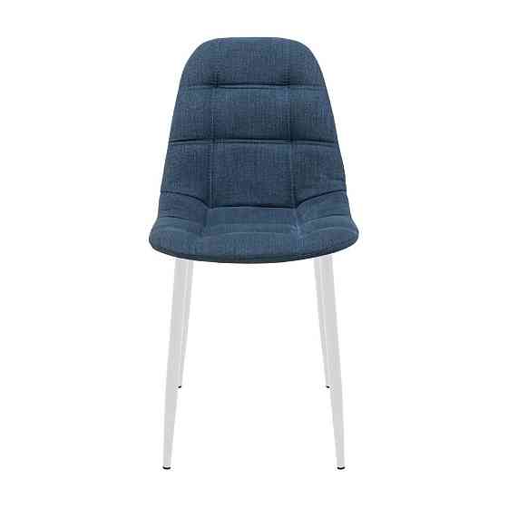 Стілець крісло м'який SplitDesign U Sorrento 88 білі ніжки Синій Київ