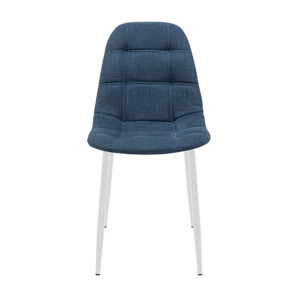 Стілець крісло м'який SplitDesign U Sorrento 88 білі ніжки Синій Київ - фото 2