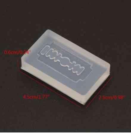 Молд силиконовый Лезвие 45 на 25 мм серый Киев