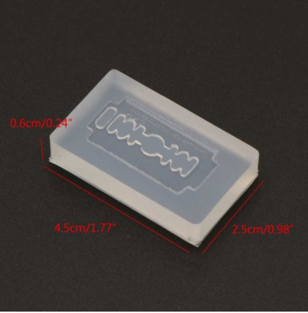 Молд силиконовый Лезвие 45 на 25 мм серый Киев - изображение 2