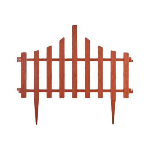 Огорожа для газону набір/4 секції Парканчик теракот Алеана Житомир - изображение 1