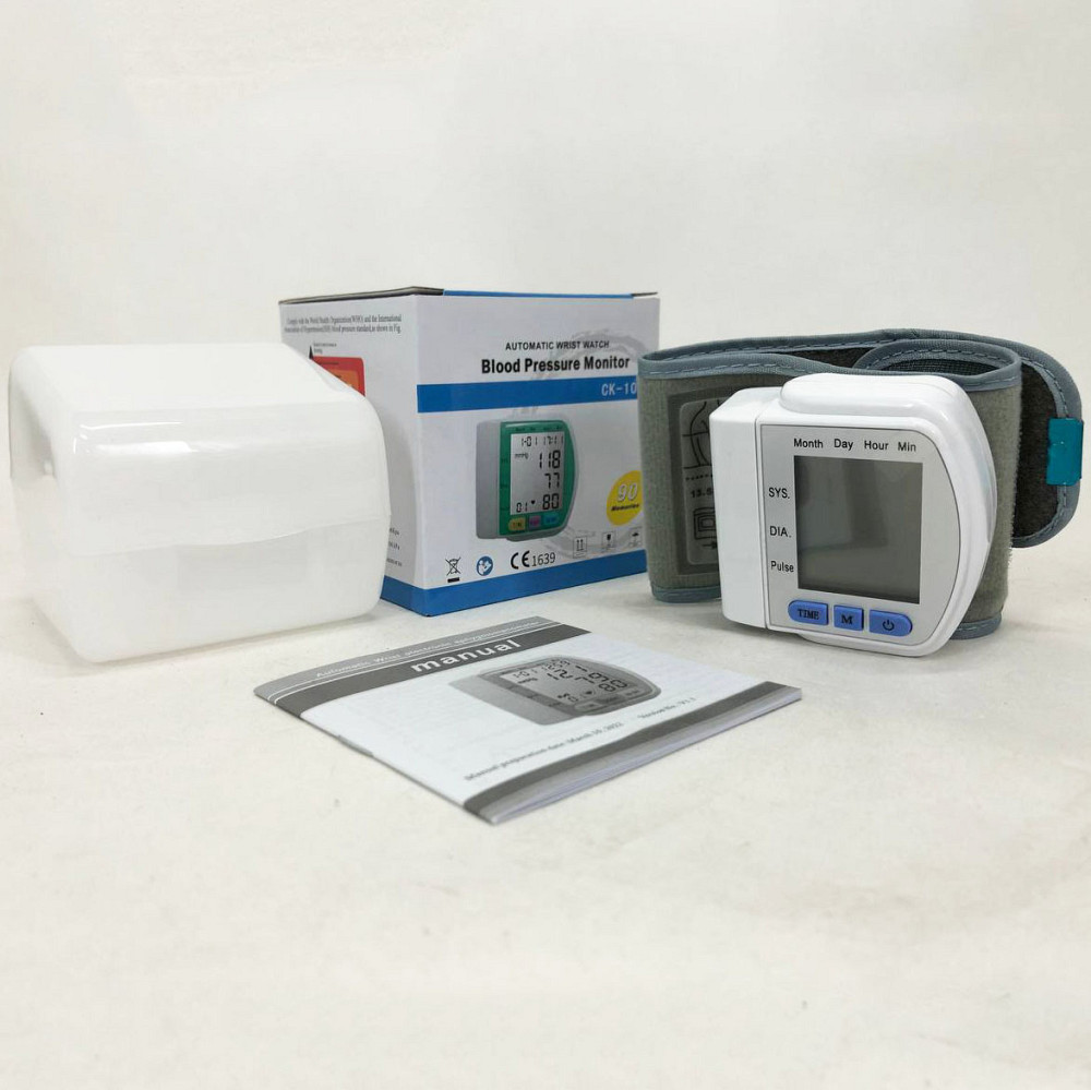 Автоматичний тонометр з дисплеєм, Тонометр з пам'яттю Напівавтоматичний для вимірювання тиску GH-96 Львів - фото 1