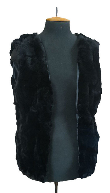 Підстібка хутряна на Парка хутряна з кролика Rex Чорний Харків - фото 1