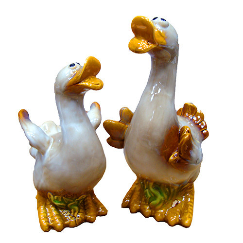 Статуэтка из керамики Гусь и Утка набор 2 шт Киев - изображение 1