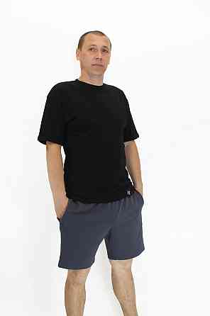 Футболка чоловіча трикотажна Чорний 46 Харків