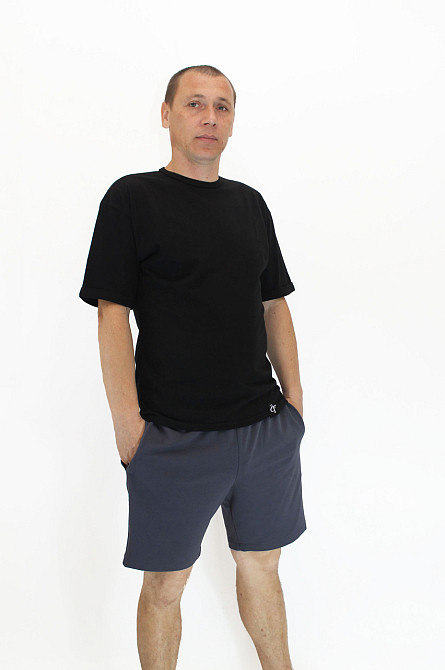 Футболка чоловіча трикотажна Чорний 46 Харків - фото 1