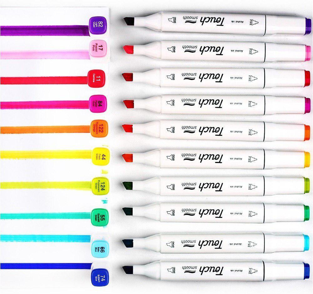 Спиртові скетч маркери двосторонні Touch 200 штук, для дитячої художньої творчості Кам'янець-Подільський - фото 8