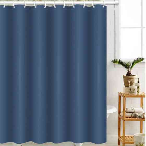 Шторка для ванны из полиэстера водонепроницаемая Bathlux 180x180 см с кольцами, занавеска для ванной комнаты Каменец-Подольский