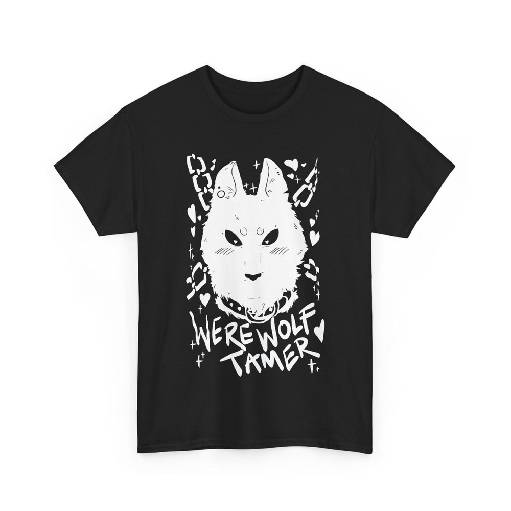 Футболка чоловіча з аніме принтом Вереволф Блакк Вхіте Прінт оверсайз (S/M/L) Чорний AnimeJ0511 Дніпро - фото 4