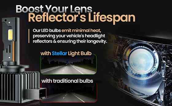 LED автолампа D1S STELLAR D серии 70W 4400Lm 6000K CANBUS гарантия 24 мес Винница
