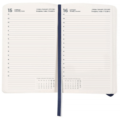 Тижневик Axent датований 2026 Pocket Strong 104х146, синій (8833-26-02-A) Вінниця - фото 3