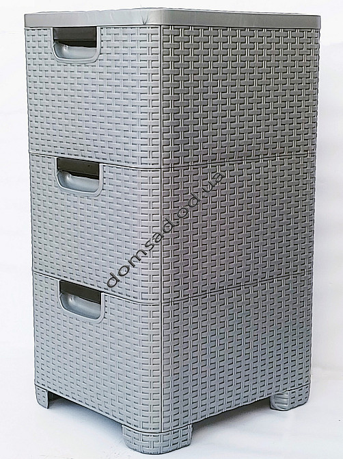 Комод пластиковий "BRILLIANT" 63х38х33 Efe plastics Сірий Одеса - фото 13
