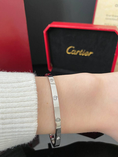 Cartier браслет із викруткою/ Брендовий браслет, люкс якість у гарному подарунковому пакованні Одеса - фото 1