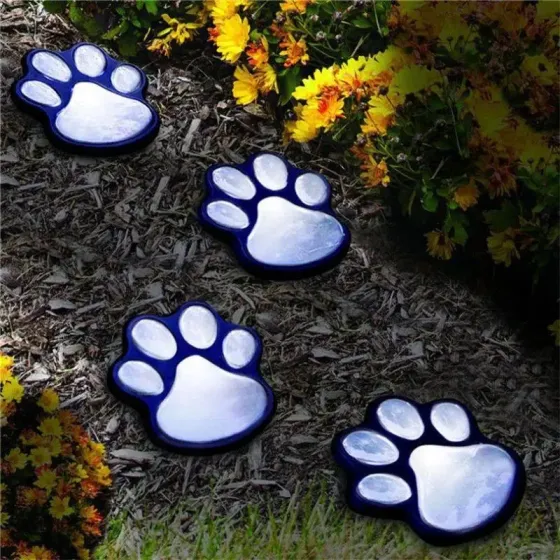 Светильник Solar Paw Print Lights на солнечной батарее 4 шт Коломия
