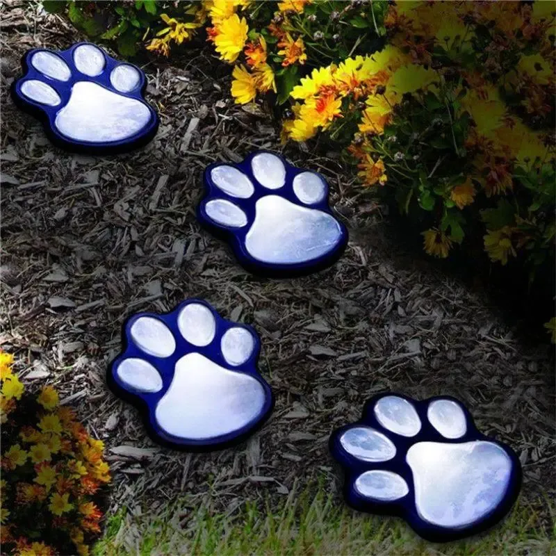 Светильник Solar Paw Print Lights на солнечной батарее 4 шт Коломия - фото 1