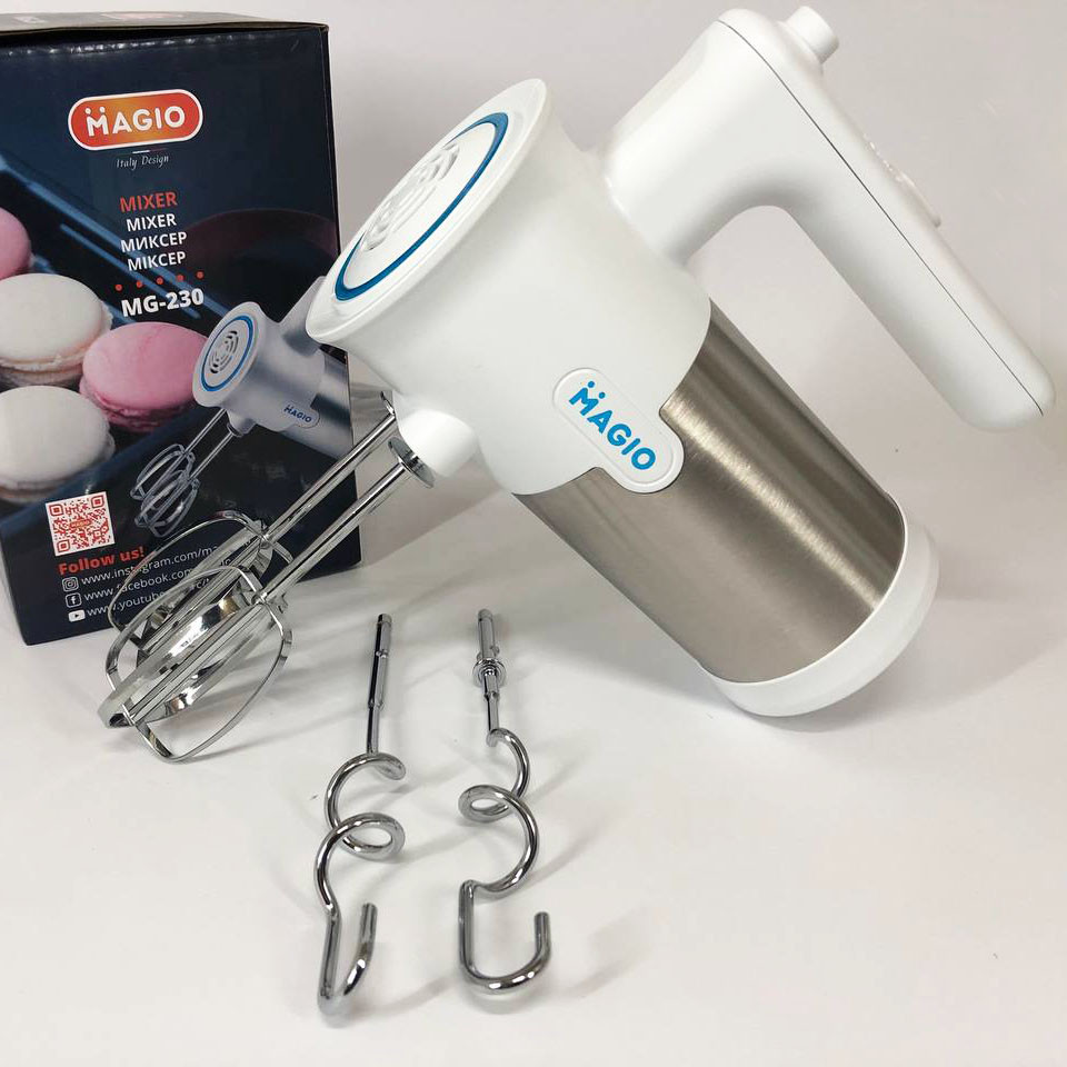 Міксер для замішування тіста ручний Magio MG-230, Міксер для кухонної роботи Портативний ручний KD-29 Івано-Франківськ - фото 1