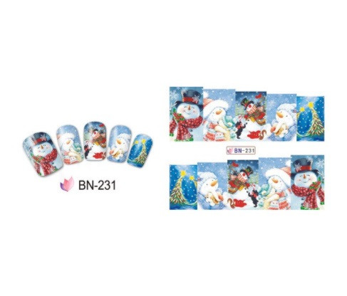 Наклейки на ногти дед мороз, размер стикера 6*5см, инструкция по применению есть в описании Киев - изображение 1