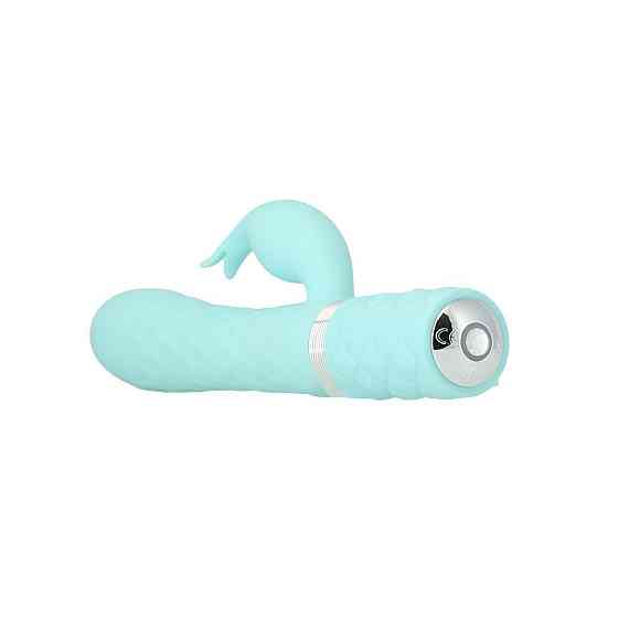 Роскошный кролик с ротацией и вибрацией Pillow Talk Lively, Teal, кристалл Сваровски, тройной отрост Sex Aura Киев